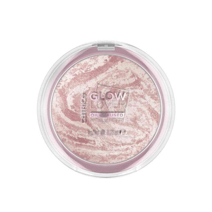 catrice glow lover oil infused highlighter 010 glowing peony 8g