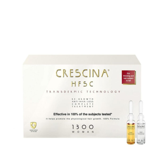 crescina hfsc transdermic treatment 1300 woman ampoules 3 5ml x10 10