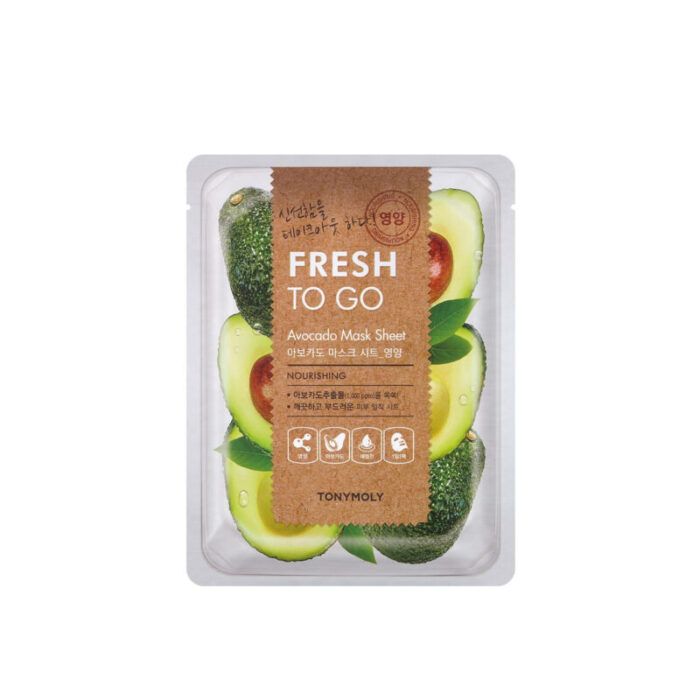 tonymoly fresh to go avocado mask sheet